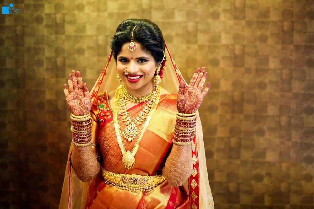 Photo of Happy south Indian bride shot