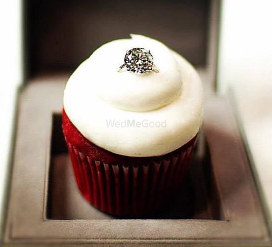 Photo of ring in cupcake