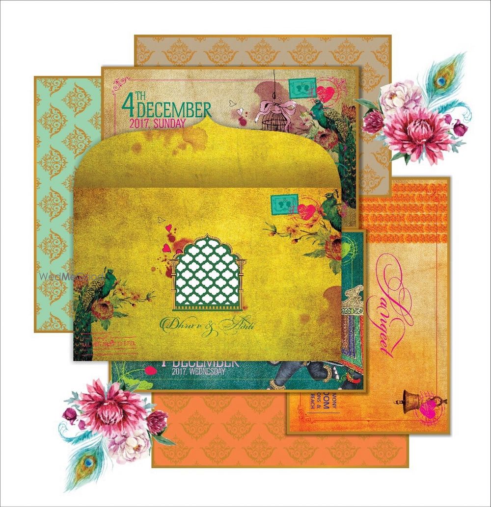 Photo of Vibrant wedding invites