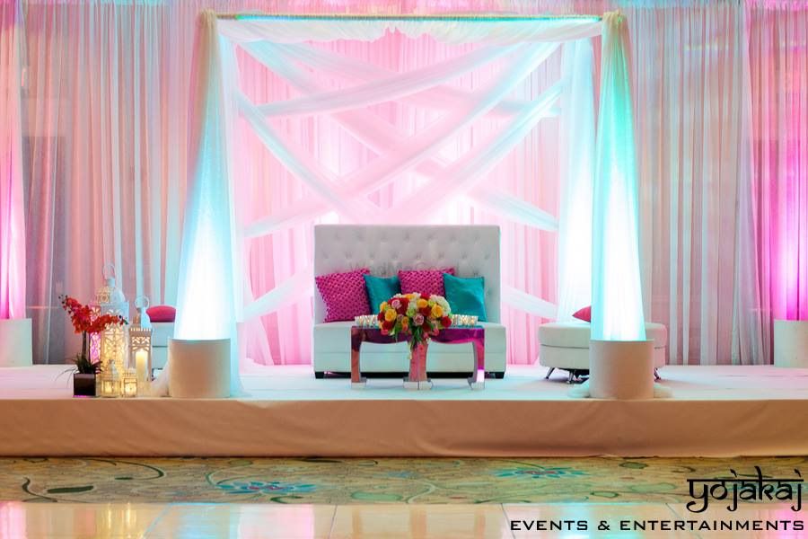 Photo of pink and blue cushions