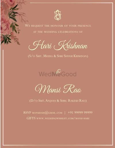 Photo By Purvi Web Invitation - Invitations