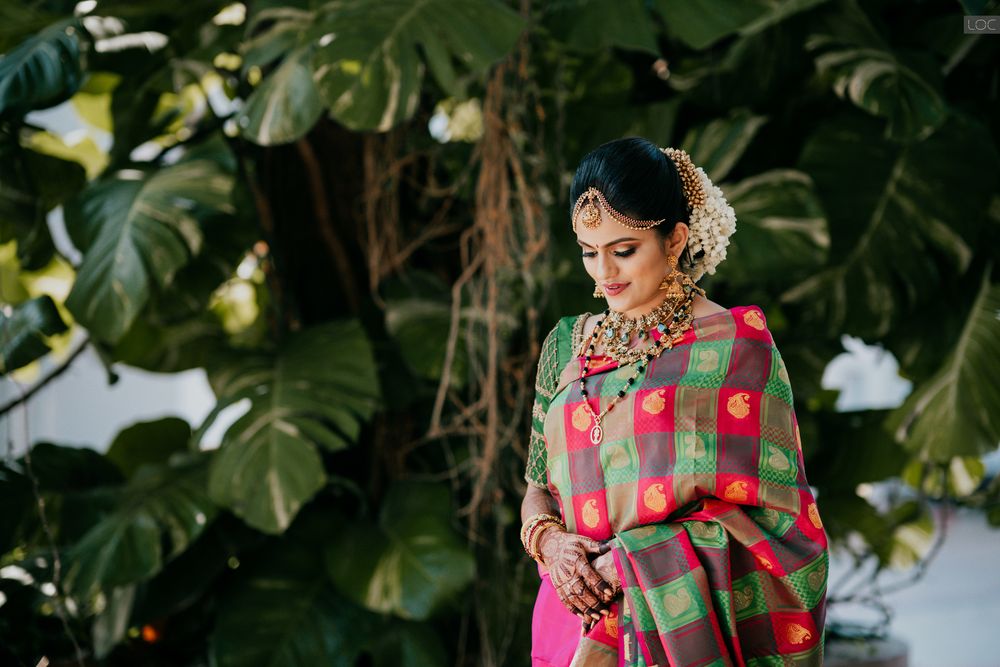 Photo of unique south indian bridal saree