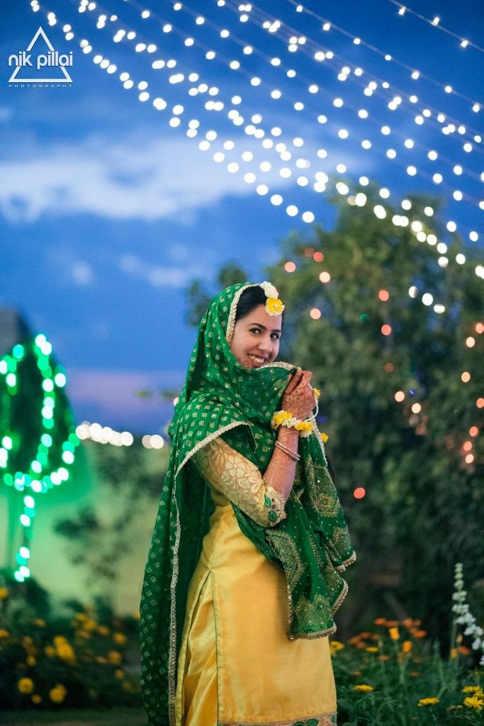 Photo of sikh mehendi outfit
