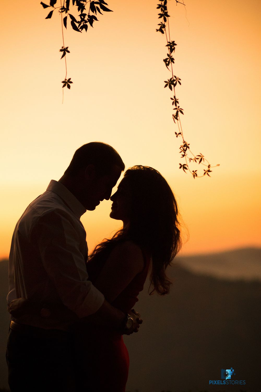 Photo of Romantic couple sunset shot