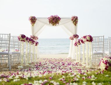 Photo of Simple and elegant beach wedding decor