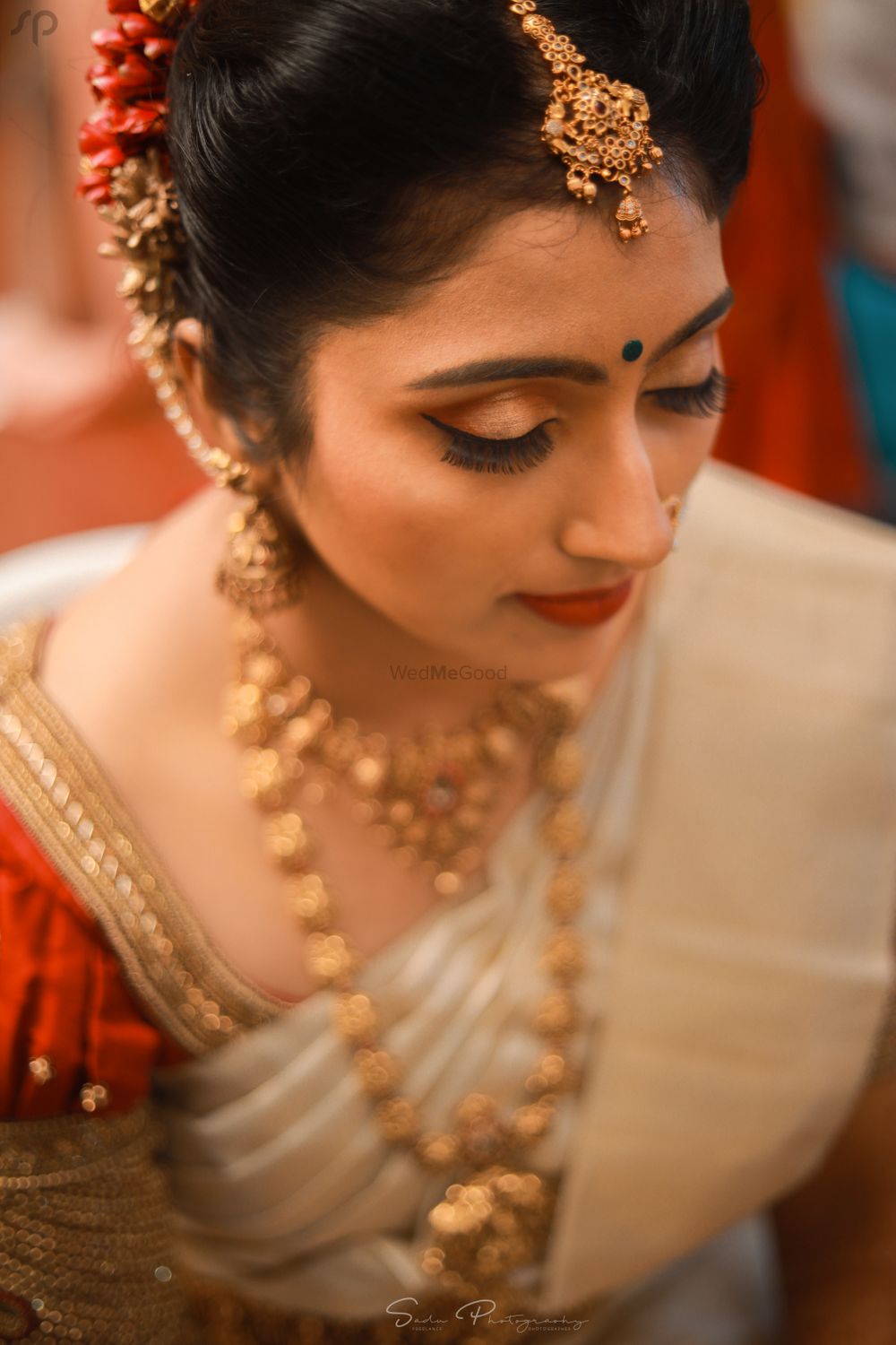 Photo of south indian bridal portrait