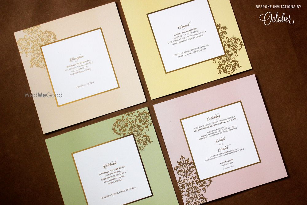 Photo By October Design Solutions - Invitations