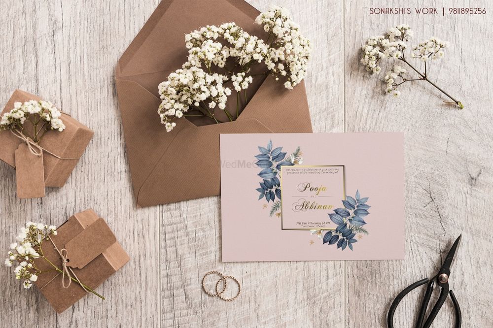 Photo of A simple floral invite