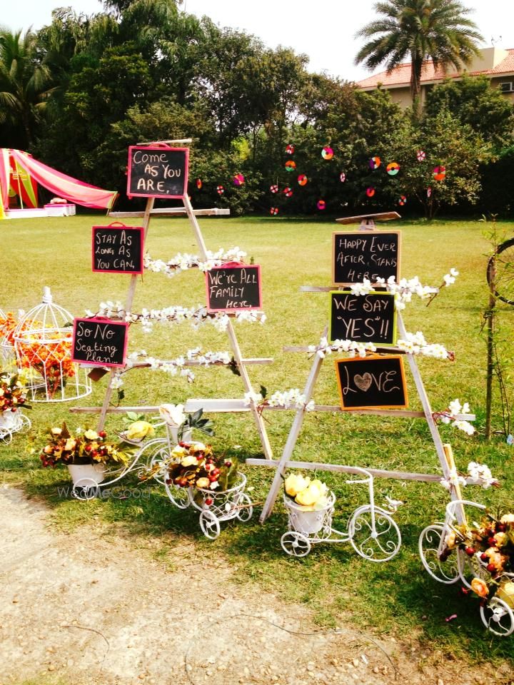 Photo of English style decor at Indian wedding