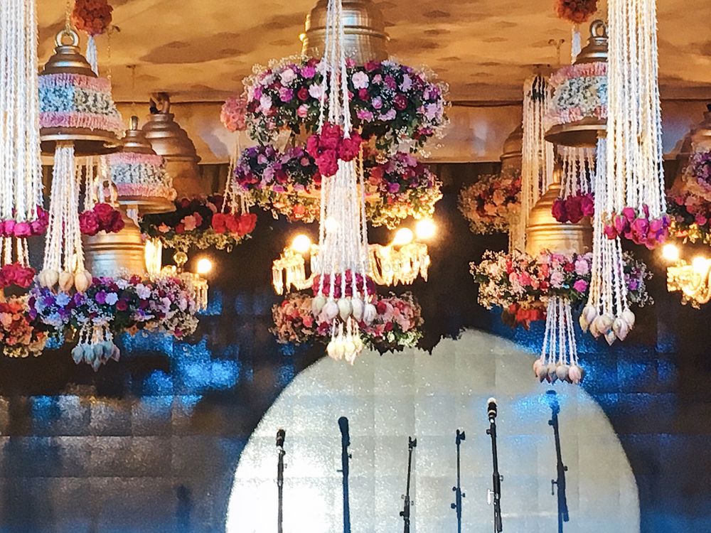 Photo of Hanging bells with floral arrangement