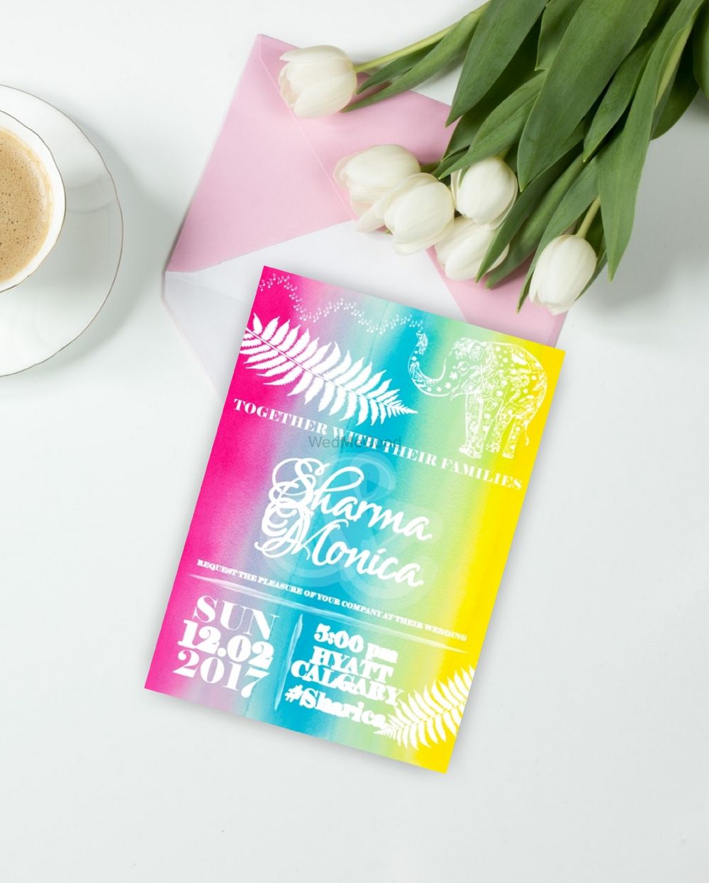 Photo of Multicolored invitations