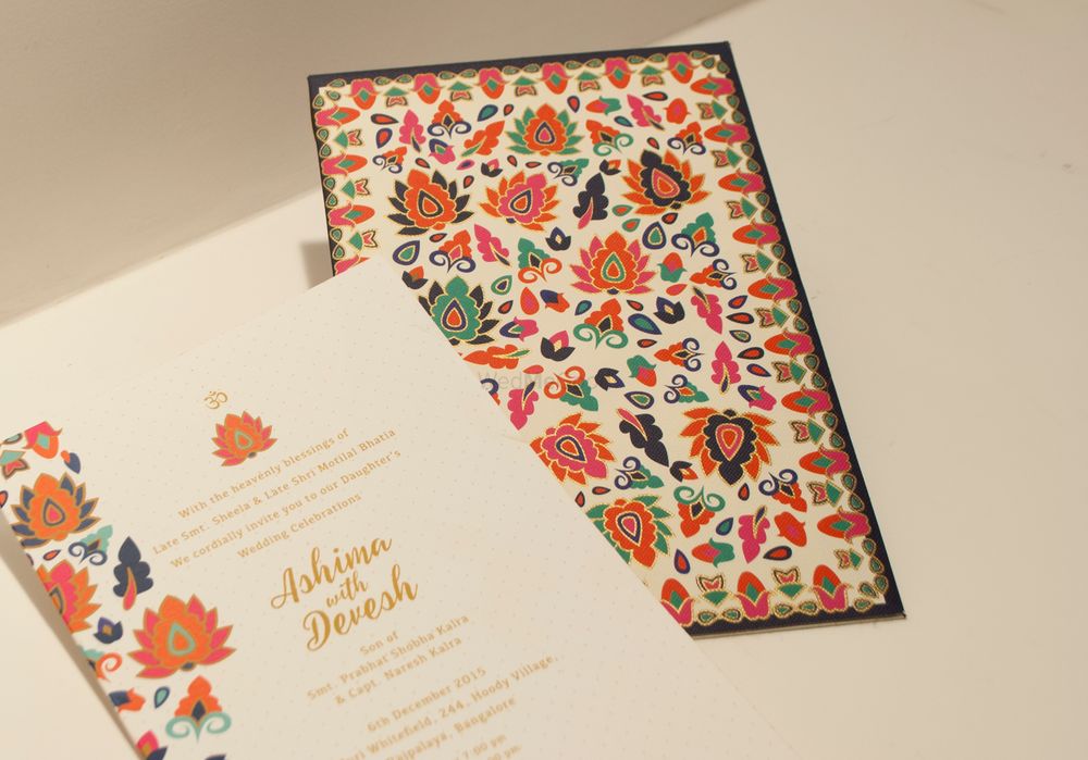 Photo of funky wedding cards