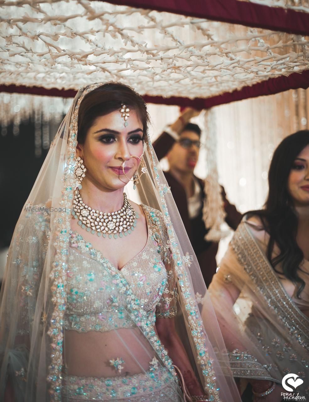 Photo of Offbeat beige bridal lehenga