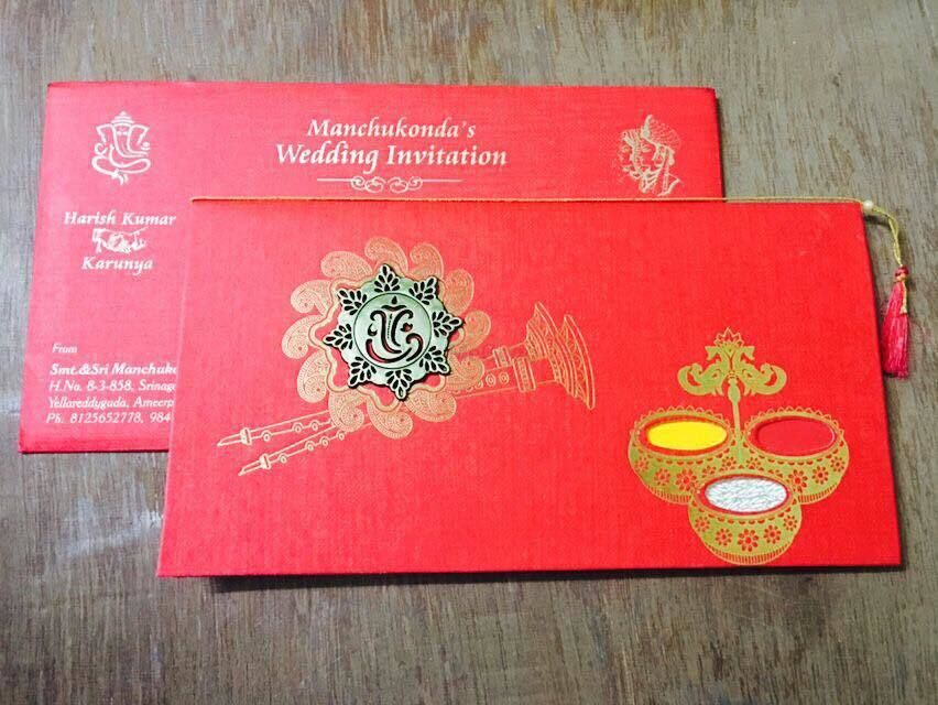 Sri Dachepally Wedding Cards