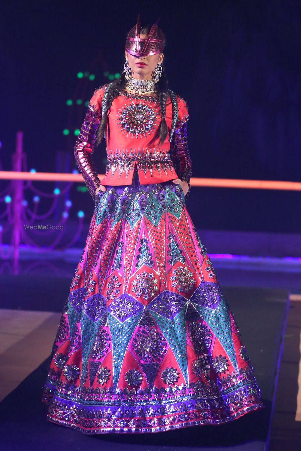 Photo of funky bridal lehenga