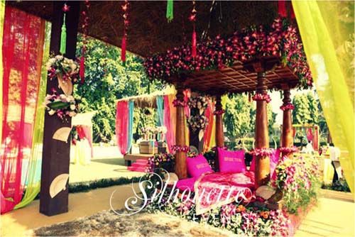 Photo of Bali themed mehendi Silhouette Events