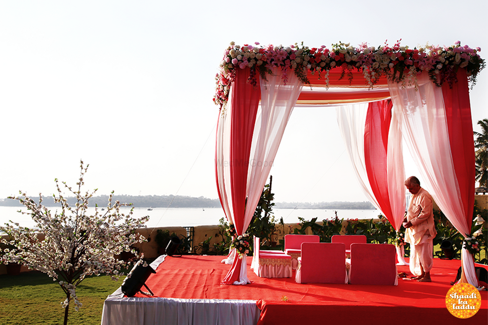 Photo of wedding mandap decor