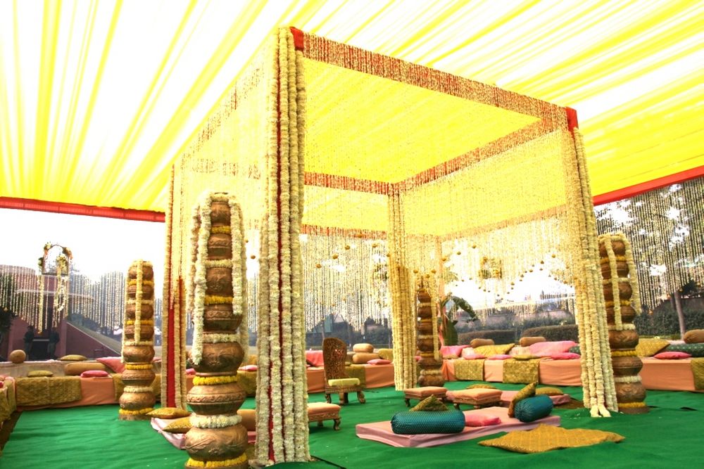 Photo of mogra flower mandap