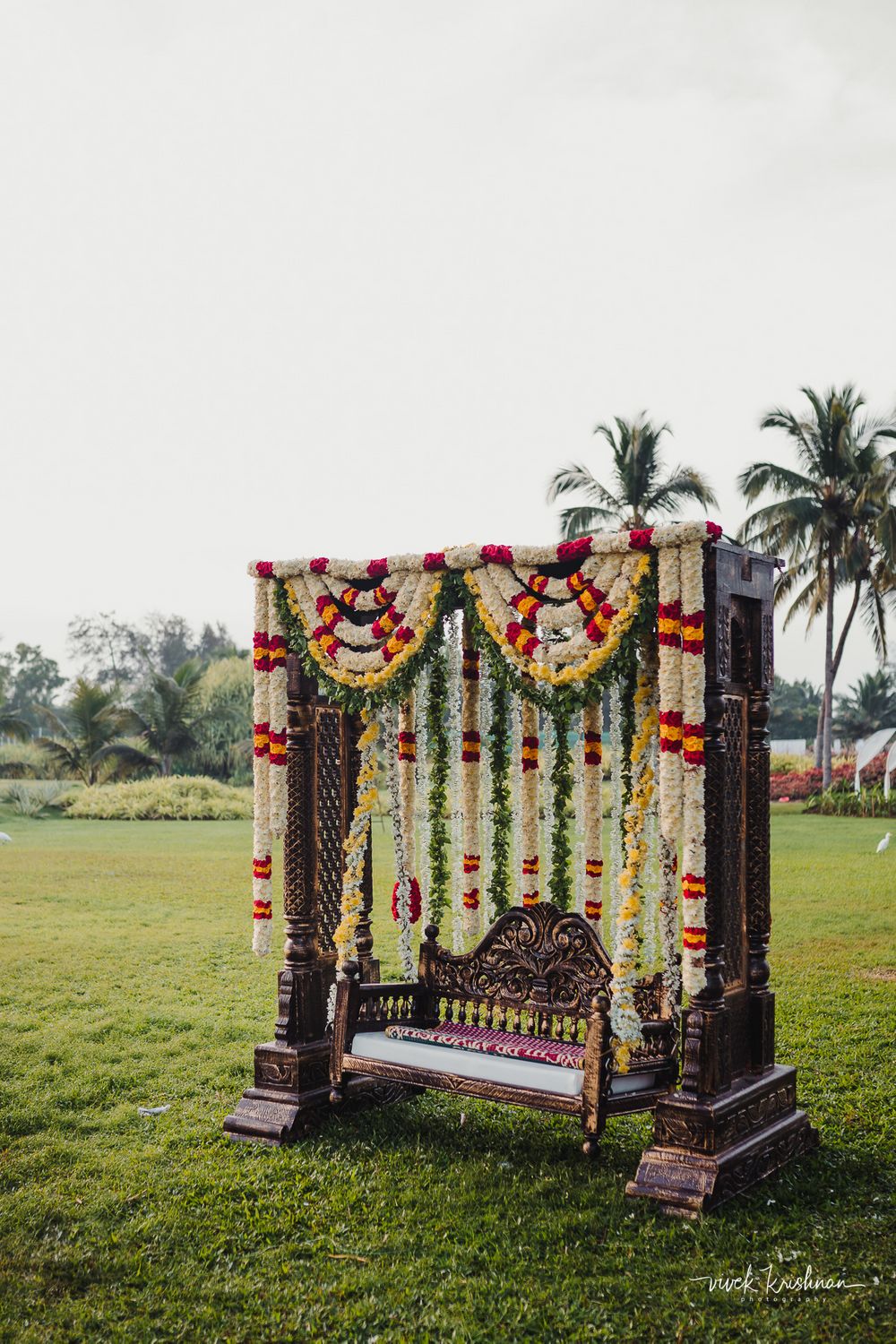 Photo of Floral swing for decor