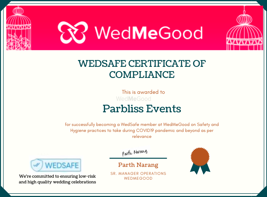 Photo From WedSafe - By Parbliss Events
