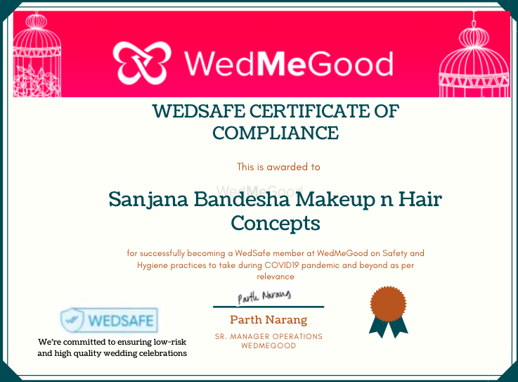 Photo From WedSafe - By Sanjana Bandesha Makeup n Hair Concepts