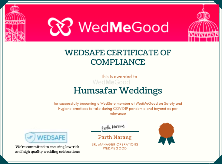Photo From WedSafe - By Humsafar Weddings