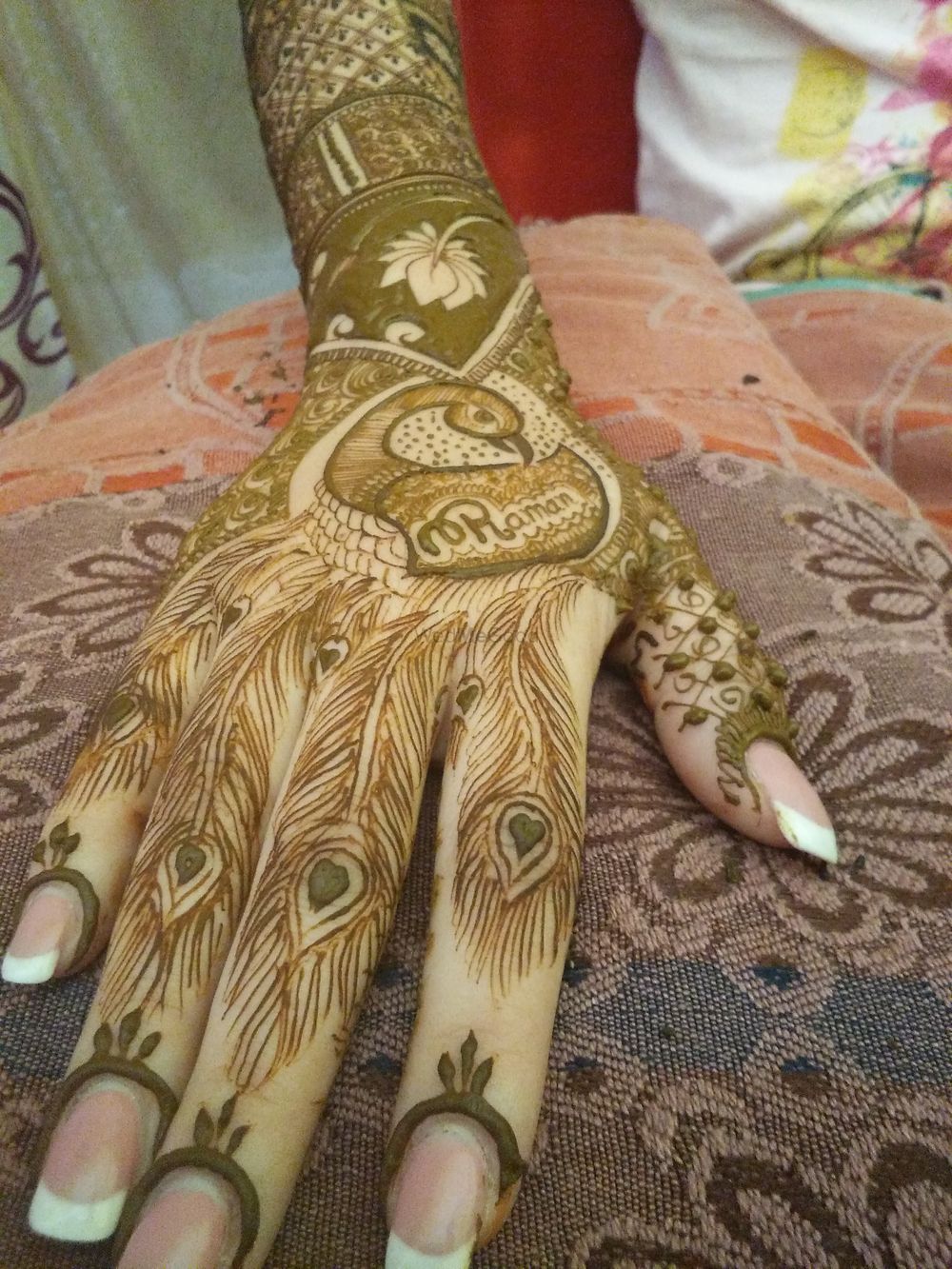 Photo of Unique mehendi design inspired by peacock
