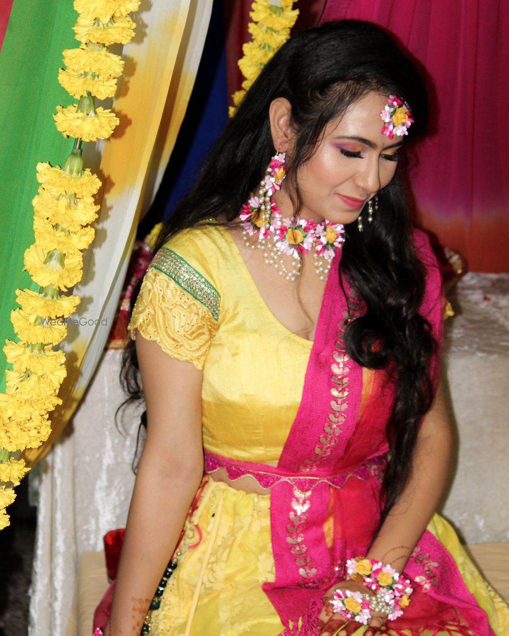 Photo From Srishty Haldi Bride - By Esther by Sakshi