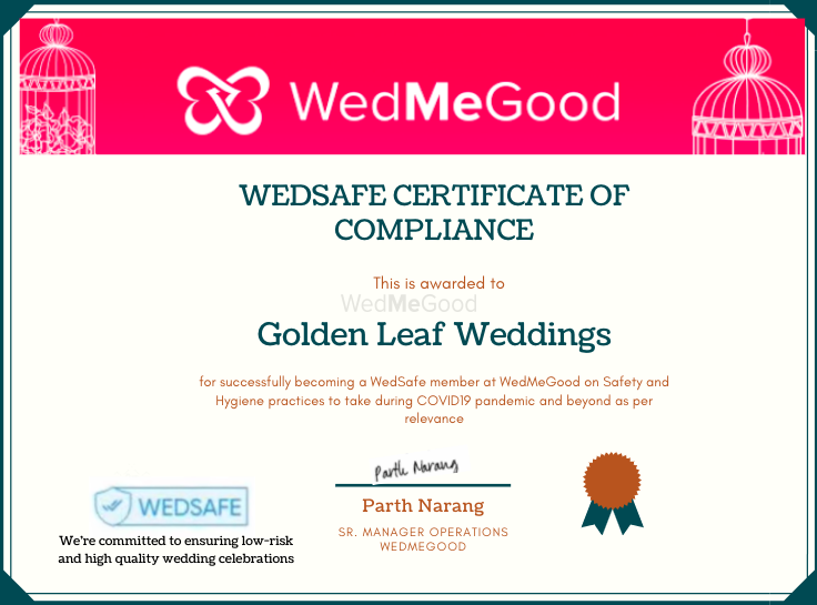 Photo From WedSafe - By Golden Leaf Weddings