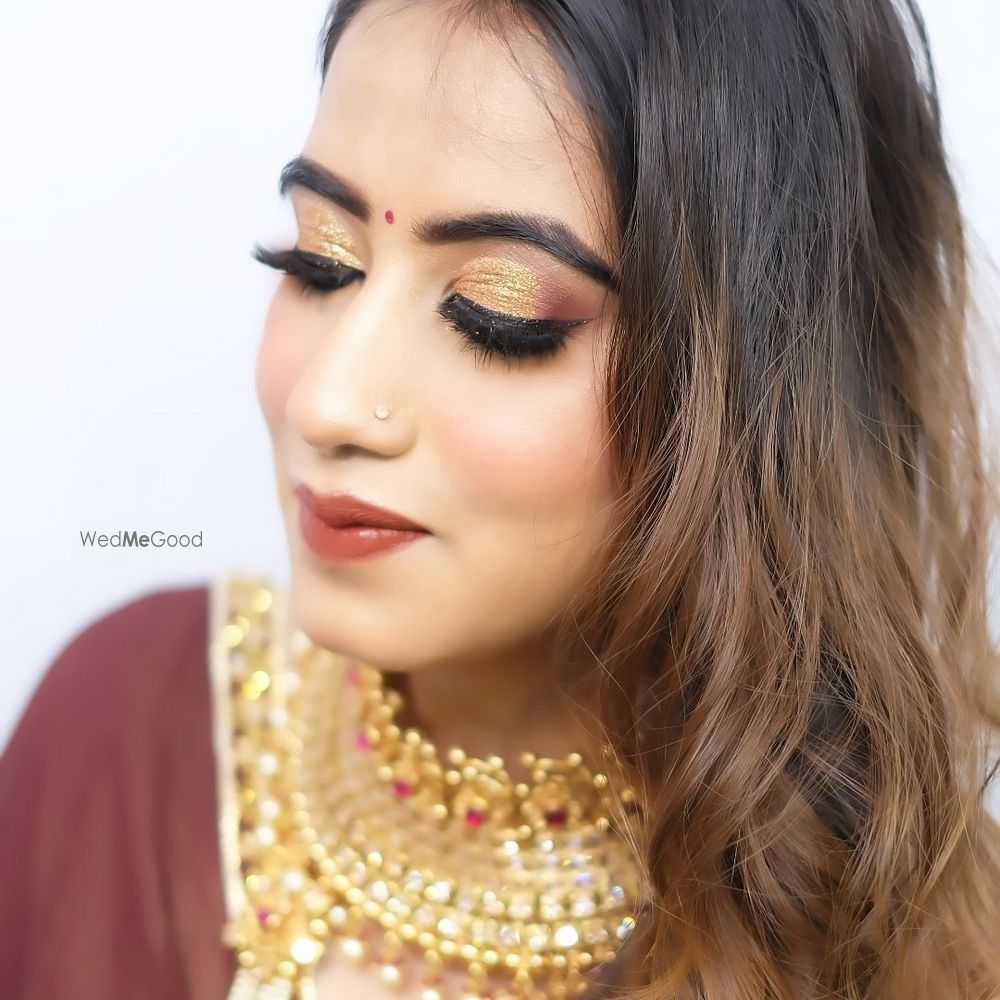 Photo From Bridal Engagement Reception Makeup - By Nikita Kaushik Makeovers