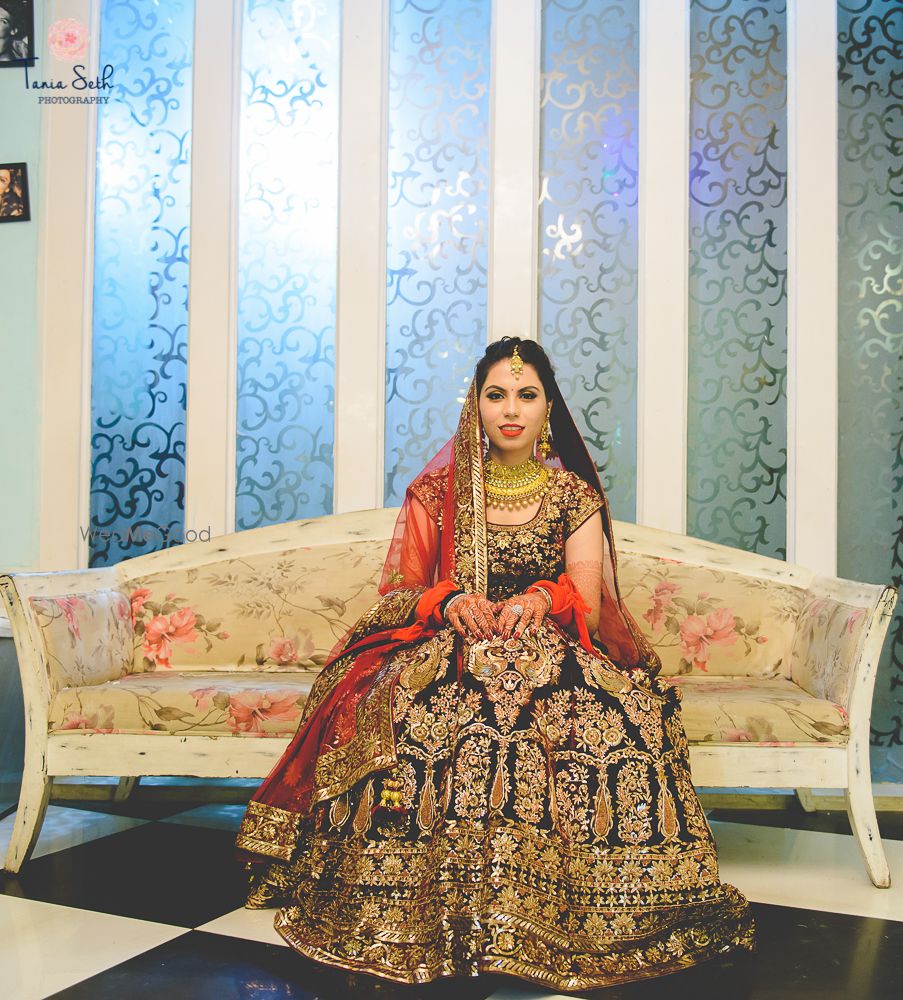 Photo of Red bridal lehenga