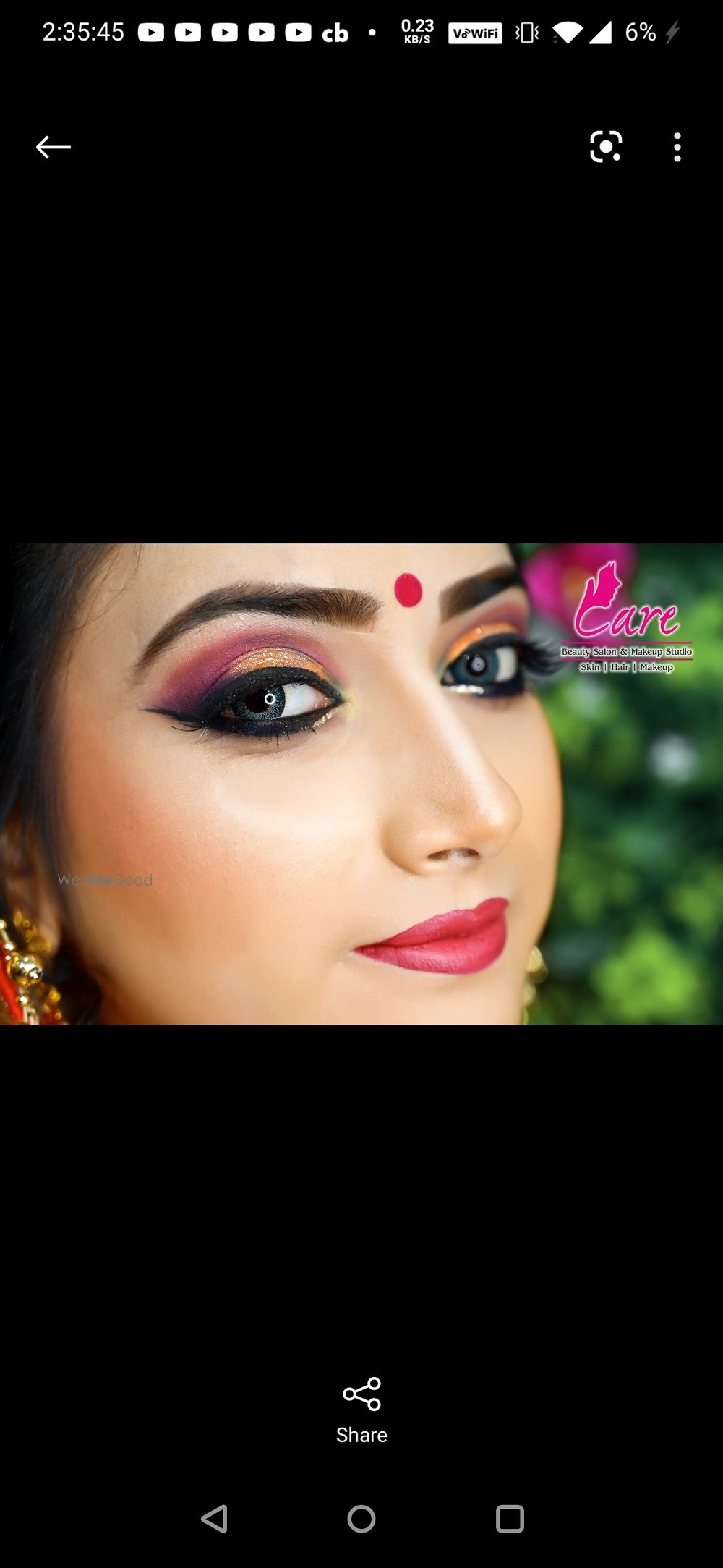 Photo From Glamorous Airbrush Makeup - By Care Beauty Salon & Makeup Studio