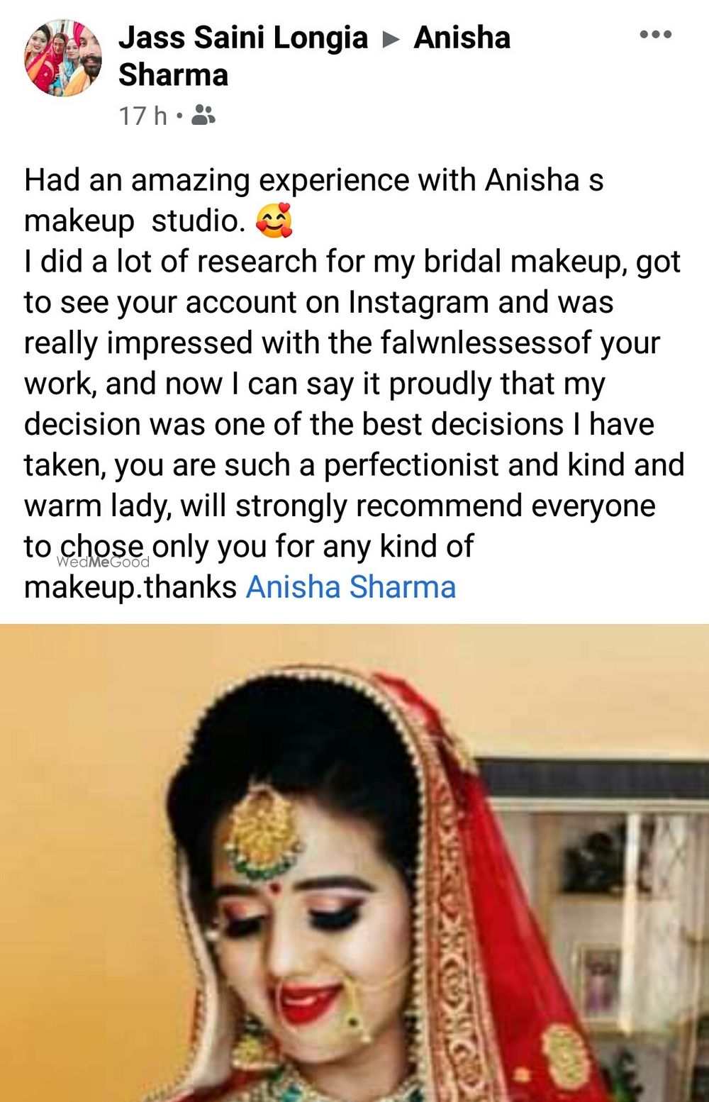 Photo From Client's Reviews  - By Anisha's Makeup Studio