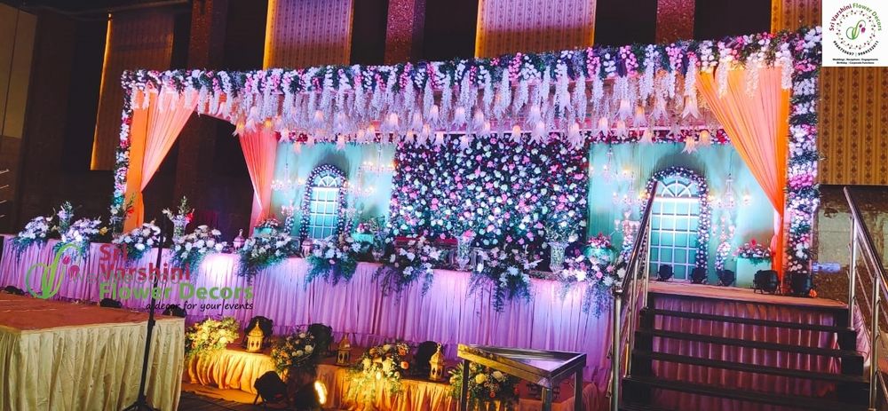 Photo From Beautiful floral work backdrop for the amazing Engagement event - By Sri Varshini Creations