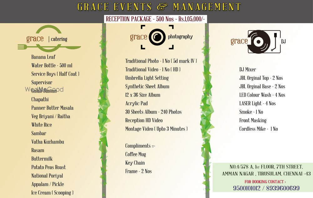 Photo From Grace Caterers - Vegetarian Menu - By Grace Caterers