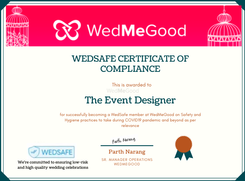 Photo From WedSafe - By The Event Designer