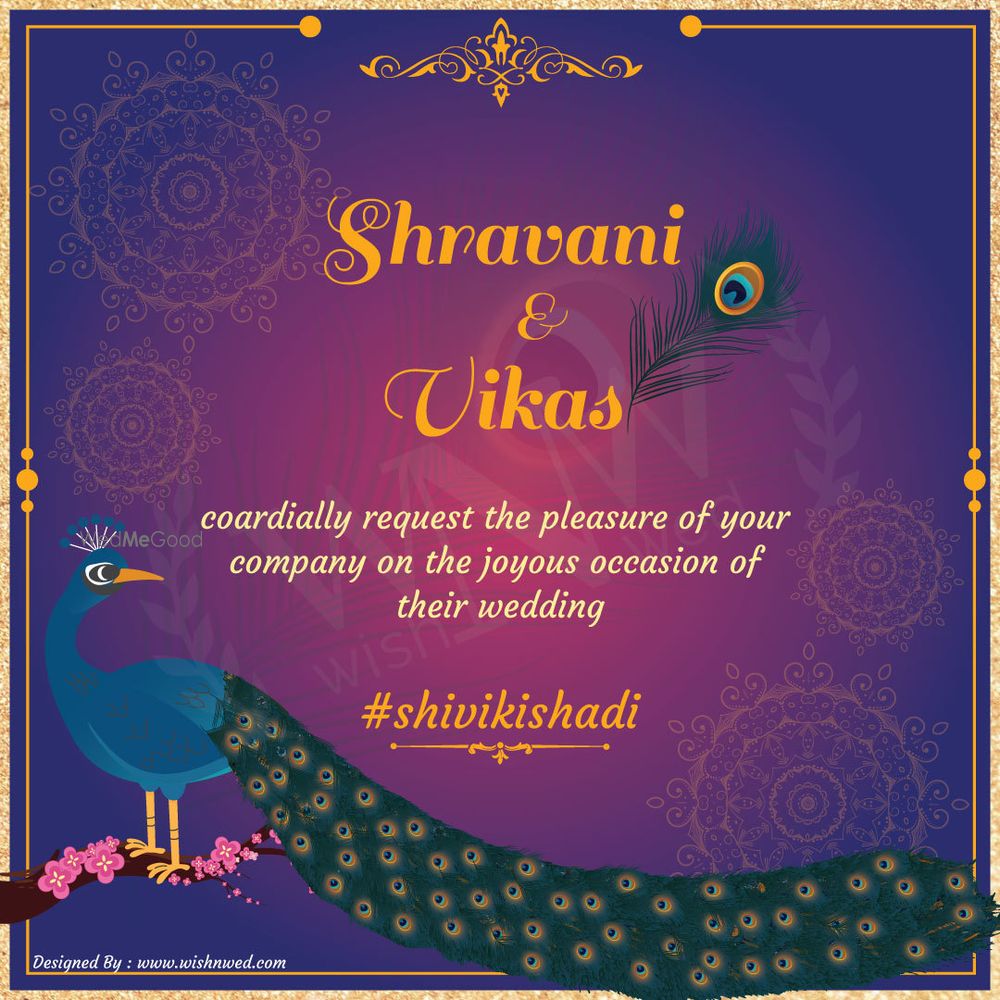Photo From Peacock Theme Invite - By Wish N Wed Invites