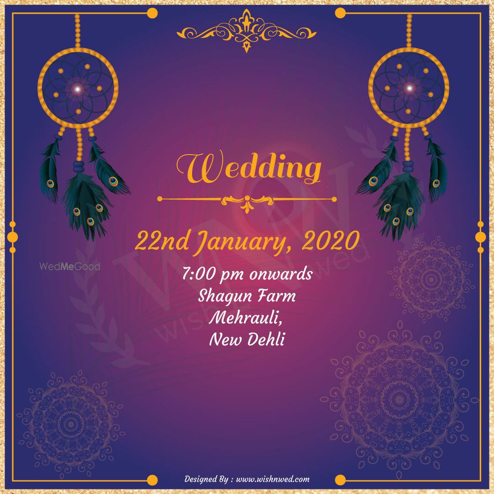 Photo From Peacock Theme Invite - By Wish N Wed Invites