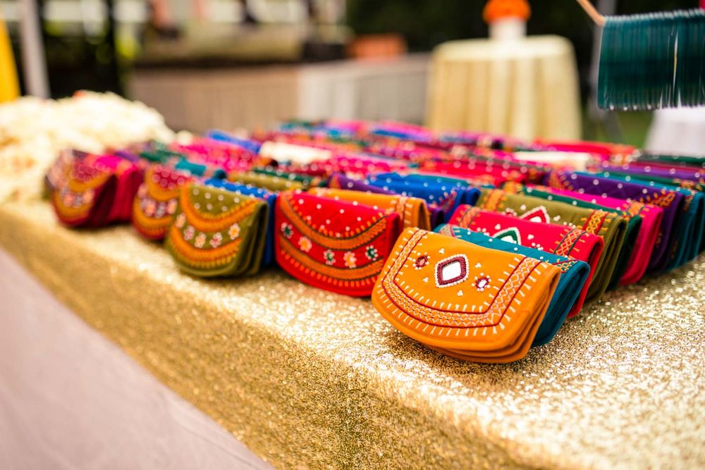 Photo of Traditional clutches as mehendi favours