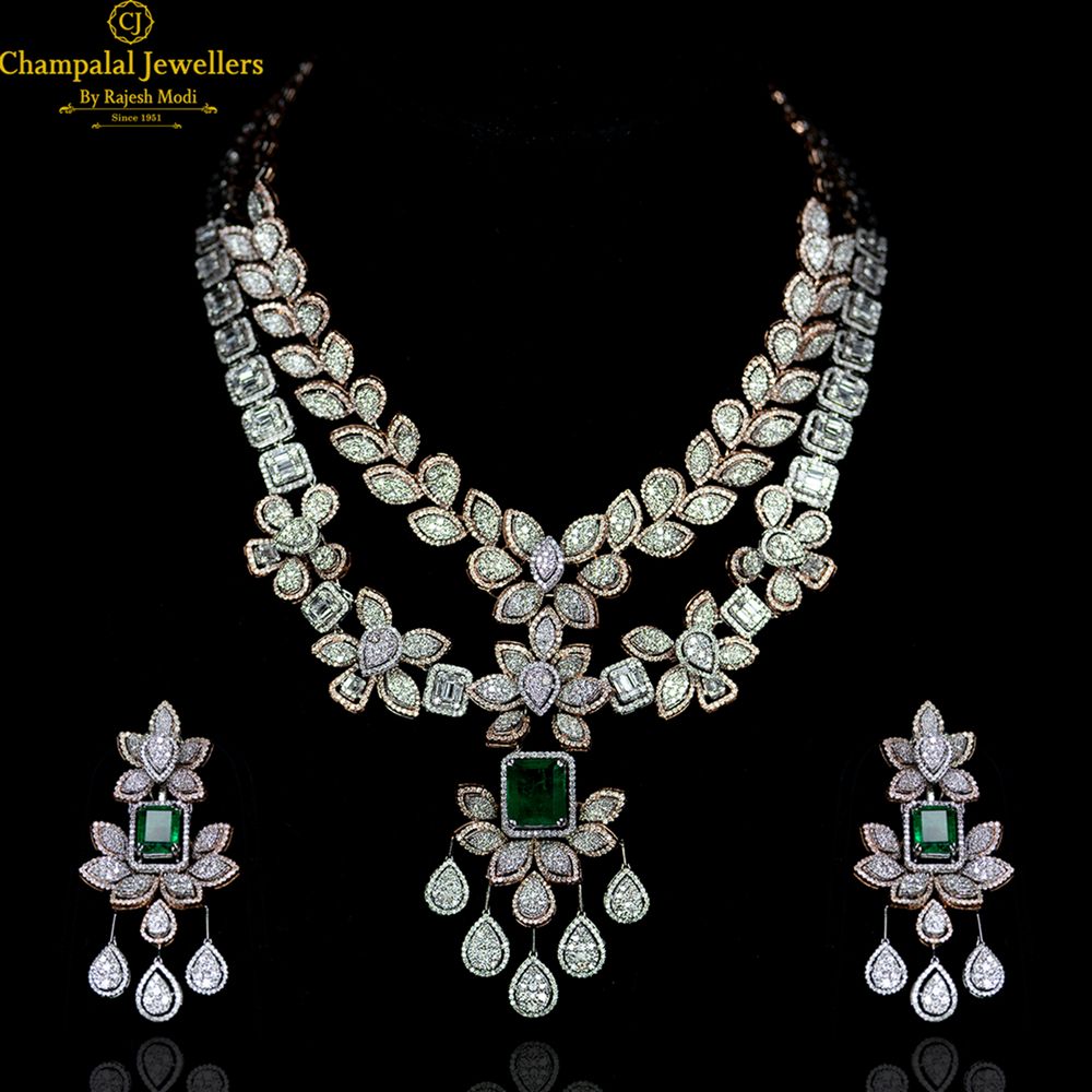 Photo From Entrancing Foliage - Diamond Jewellery Collection by Champalal Jewellers by Rajesh Modi - By Champalal Jewellers by Rajesh Modi