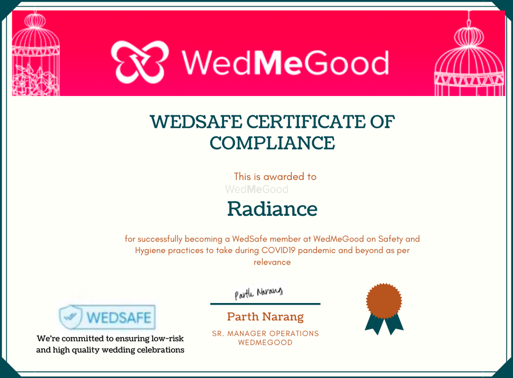 Photo From WedSafe - By Radiance Tania Farms