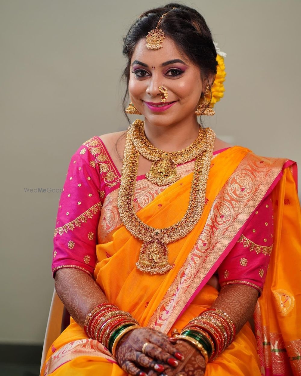 Photo From My Beautiful Maharashtrian bride Anusha - By Mayuree Hair & Skin Studio