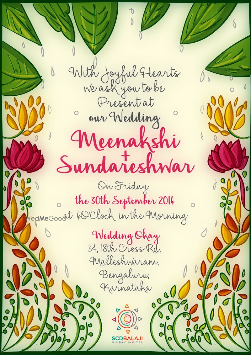 Photo From Tamil Brahmin Wedding Invite - By Quirky Invitations