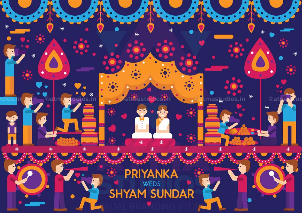 Photo From Vivid Indian Wedding Invite - By Quirky Invitations
