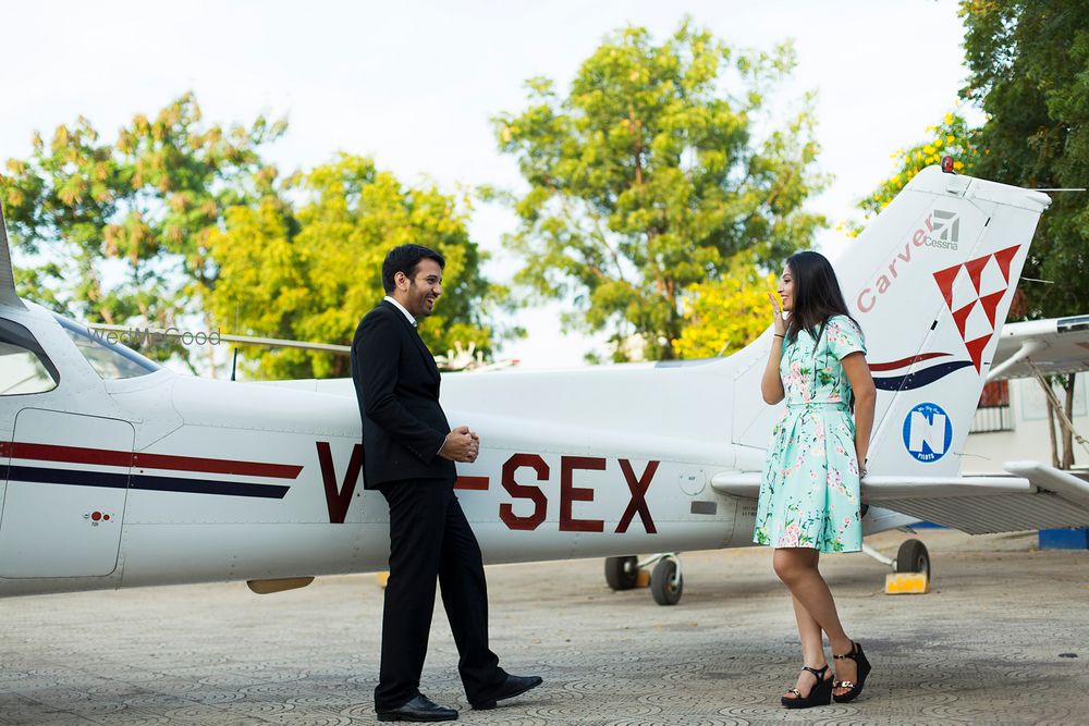 Photo of Pre wedding shoot on an airplane