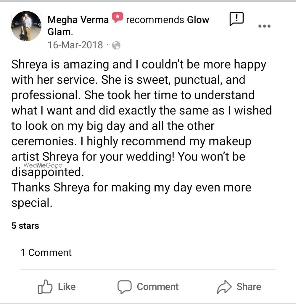 Photo From Clients Feedback - By Glow Glam by Shreya Sarin