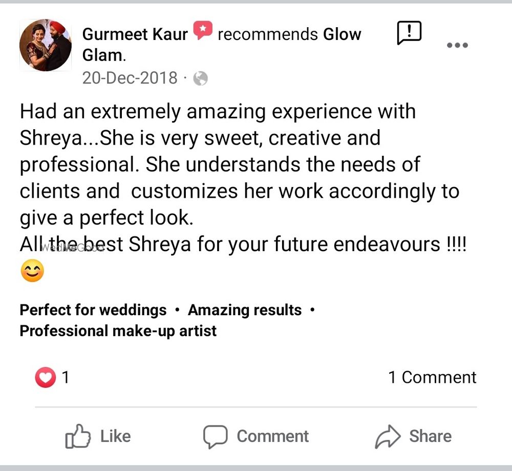 Photo From Clients Feedback - By Glow Glam by Shreya Sarin