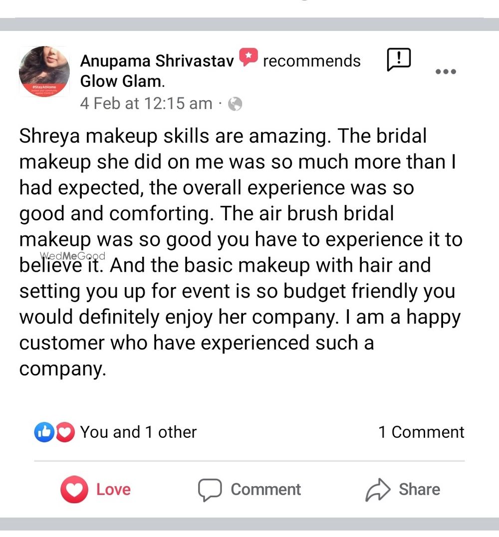 Photo From Clients Feedback - By Glow Glam by Shreya Sarin