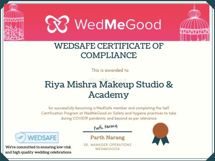 Photo From wed safe - By Riya Mishra Makeup Studio & Academy
