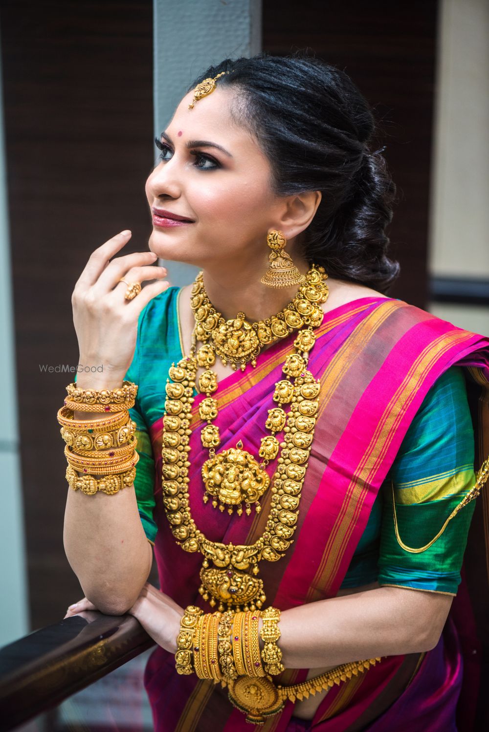 Photo From SouthIndian Bride - By High Heels in Hair Spray N Makeup On